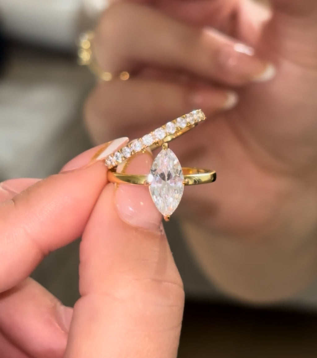 Gold Lumi¨¨re Ring | 925 Sterling Silver