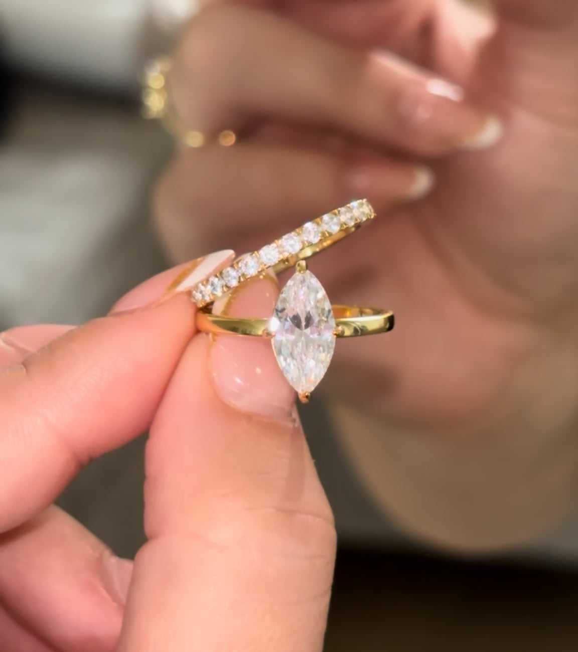 Gold Lumi¨¨re Ring | 925 Sterling Silver