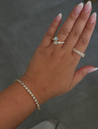 Gold Solara Ring | 925 Sterling Silver