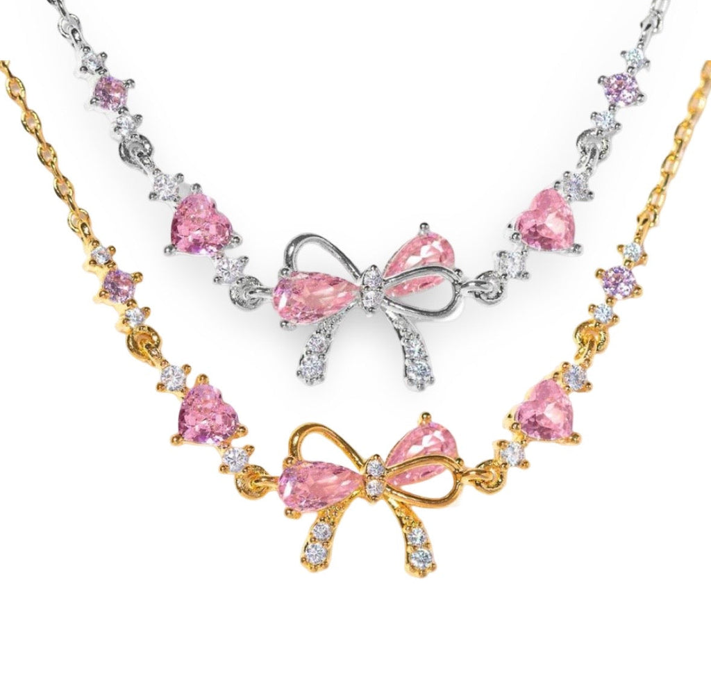 Pink Bow Bracelet